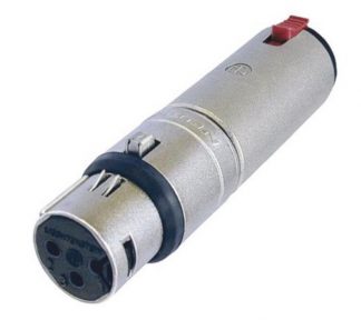 Neutrik overgang XLRF-Stereo jack, NA3FJ