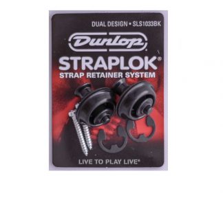 Dunlop Straplok SLS 1403BK Sort Flush