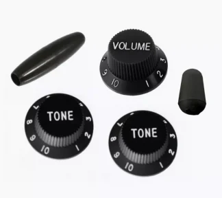 AllParts - PK-0178-023, Black Knob Set for Stratocaster®