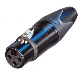 Neutrik - NC3FXX-BAG XLR plugg 3P Hun Sort