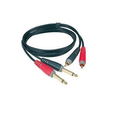 Klotz AT-CJ0100 2xjack mono-2xphono 1 m