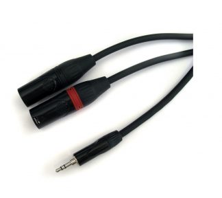 Pulse Signal Cable 3.5mm Stereo – 2x XLR-M 3m