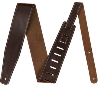Fender Broken-In Leather Strap, Brown 2.5"