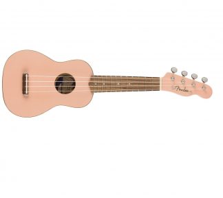Fender Venice Soprano Uke, Walnut Fingerboard, Shell Pink