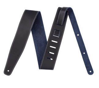 FENDER Broken-In Leather Strap, Black 2.5"