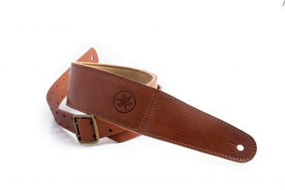 YAMAHA RightOn Backbeat Leather Guitar & Bass Strap Colour: Woody - Bilde 2