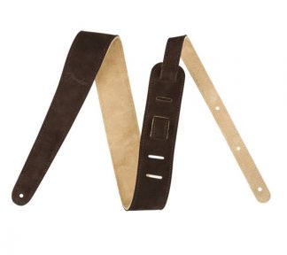 FENDER 2" Suede Strap, Brown/Tan, Reversible