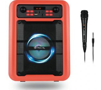 NGS Rollerlingo bærbar høyttaler 20W BT (TWS) mik,, rød