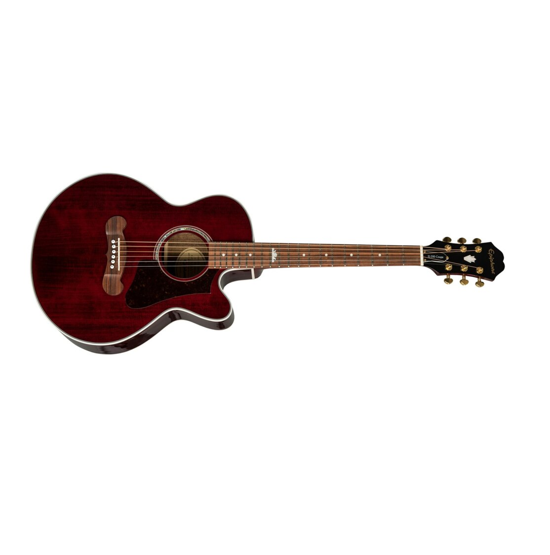 EPIPHONE EJ-200SCE Coupe WR Wine Red - GP Musikk