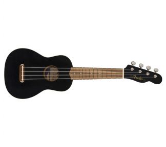 Fender Venice Soprano Ukulele, Black Walnut