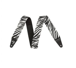 Fender Wild Zebra Print Strap, 2"