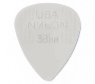 Plekter, Nylon Standard Pick .38mm. 6.stk
