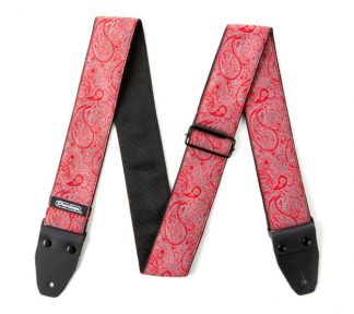 Dunlop D67-11 JACQUARD PAISLEY RED STRAP