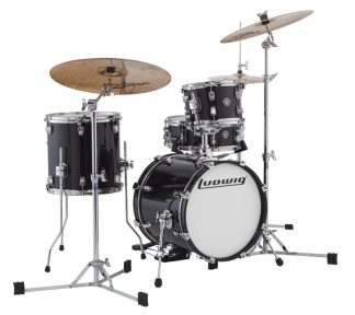 Ludwig Breakbeat LC179X, Questlove, 16, Black Gold Sparkle