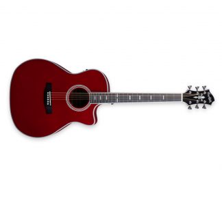 Hagstrøm Siljan II Grand Auditorium-CE Cinnamon Apple Red Special Edition