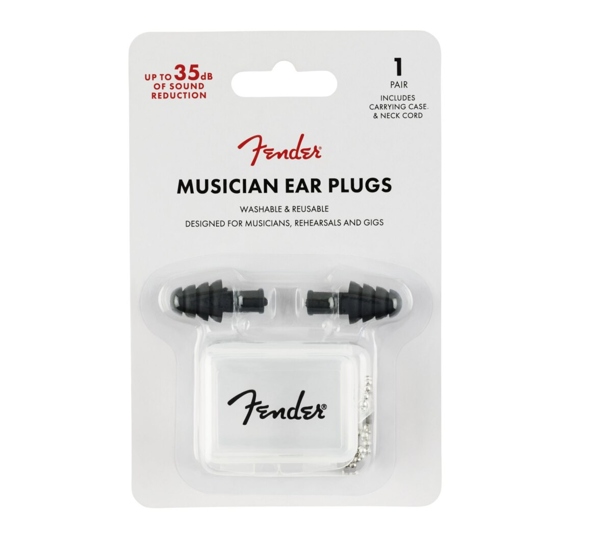 FENDER Musician Series Ear Plugs, Black