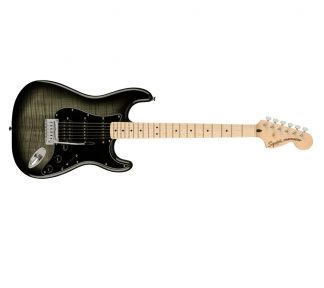 SQUIER Affinity Series™ Stratocaster® FMT HSS, Maple Fingerboard, Black Pickguard, Black Burst