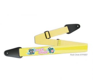 Grover Allman Rock Chick Yellow Guitar Strap