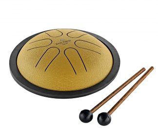 Meinl Sonic Energy Mini Steel Tongue Drum, B-Dur - MSTD3G. Gold.