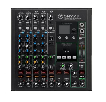 Mackie ONYX8 8-channel premium analog mixer with multitrack USB