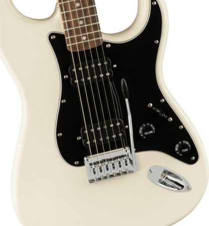 SQUIER Affinity Series Stratocaster HH, Laurel Fingerboard, Black Pickguard, Olympic White - Bilde 4