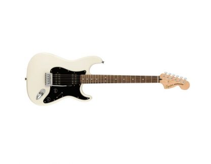 SQUIER Affinity Series Stratocaster HH, Laurel Fingerboard, Black Pickguard, Olympic White
