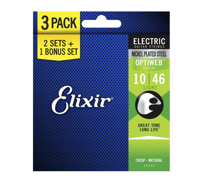 Elixir Optiweb 3 PACK 10-46 Light(16552)