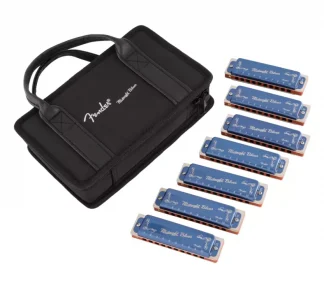 Fender® Midnight Blues Harmonicas - 7-pack With Case