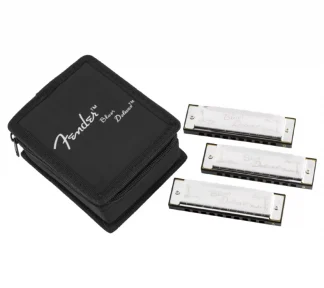 Fender® Blues Deluxe Harmonicas - 3 Pack With Case