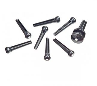 D'Addario tilbehør PWPS10 END PIN (1+7) ABS BK/IV