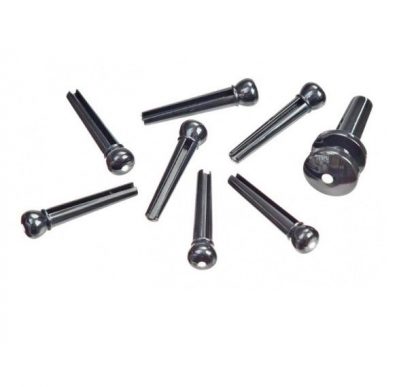 D'Addario tilbehør PWPS10 END PIN (1+7) ABS BK/IV