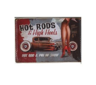 Mancave plates "Hot Rods"