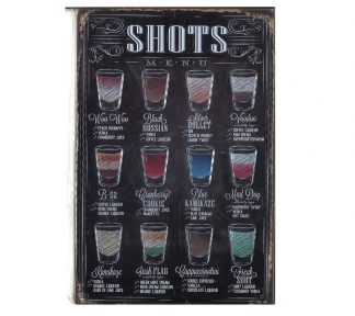 Mancave plates "Shots"