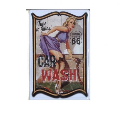 Mancave plates "Car Wash"