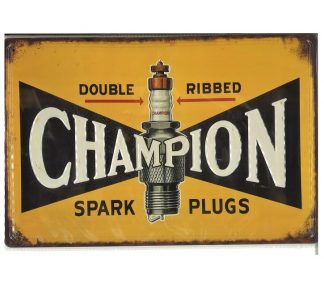 Mancave plates "Champion"