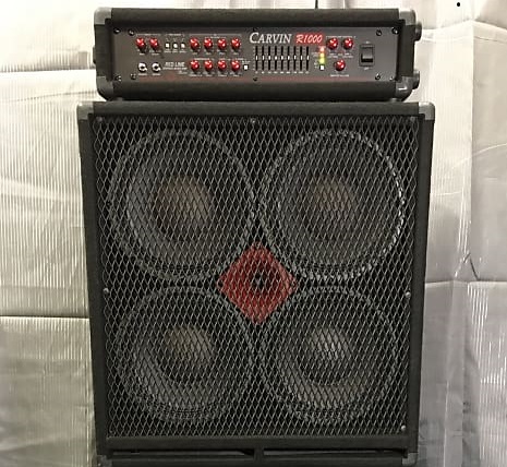 Carvin R1000 Red Line Bass Amp half Stack 4x10 GP Musikk