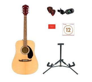 FENDER FA-125 Dreadnought Acoustic Pack, Walnut Fingerboard, Naturalgitar pakke