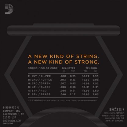 D'Addario Fretted NYXL1046 010 - 046 - Bilde 3