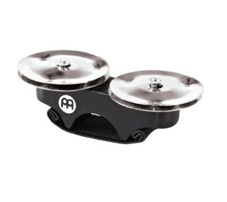 Meinl Percussion FJS1S-BK Finger Jingle, Steel Jingles