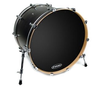 Evans BD26RA 26'' Bass Drum Head EQ1 Resonant Black