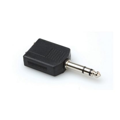 Hosa Essential Headphone Splitter 1/4" TRS Male to Dual Female, GPP-359
