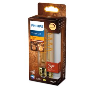 PHILIPS LED CLASSIC 25W T32 GOLD DIM, E27 FILAMENT SPIRAL 2000KELVIN