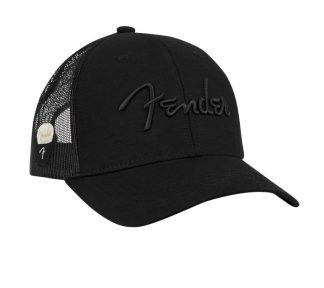 Fender® Snap Back Pick Holder Hat, Black