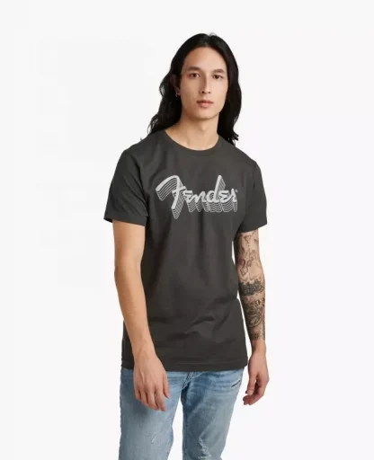 Fender® Reflective Ink T-Shirt, Charcoal, XL - Bilde 2