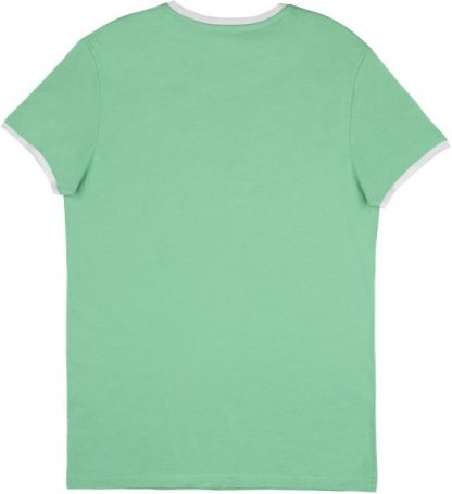 Fender® Beer Label Men's Ringer Tee, Sea Foam Green/White, XXL - Bilde 2