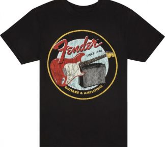 Fender® 1946 Guitars & Amplifiers T-Shirt, Vintage Black, XXL