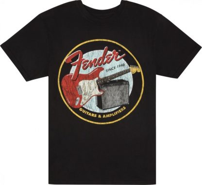 Fender® 1946 Guitars & Amplifiers T-Shirt, Vintage Black, XL