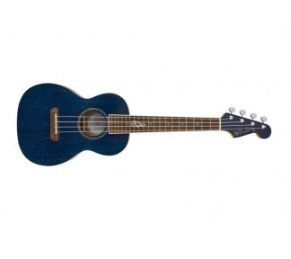 FENDER Dhani Harrison Uke, Walnut Fingerboard, Sapphire Blue. Custom gig bag