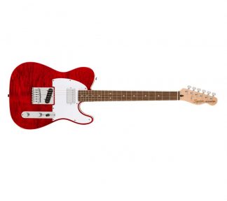 SQUIER Affinity Series™ Telecaster® FMT SH, Laurel Fingerboard, White Pickguard, Crimson Red Transparent