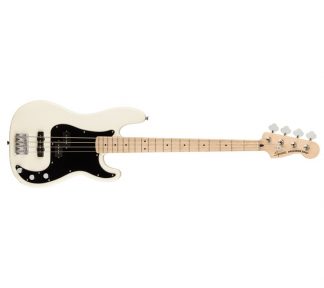 Affinity Series™ Precision Bass® PJ, Maple Fingerboard, Black Pickguard, Olympic White